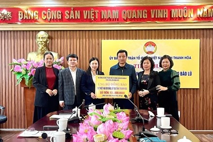 Thanh Hoá: Ủy ban MTTQ Việt Nam tỉnh đã tiếp nhận hơn 70 tỷ đồng ủng hộ đồng bào bị thiệt hại do bão số 10