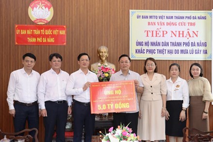 Hải Phòng ủng hộ Đà Nẵng 5 tỷ đồng hỗ trợ người dân khắc phục hậu quả lũ lụt