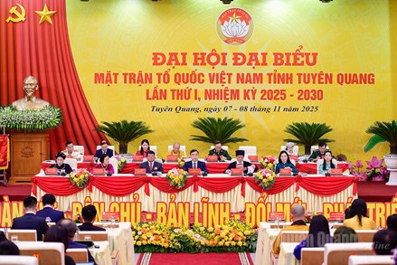 Ngày làm việc thứ nhất Đại hội đại biểu MTTQ Việt Nam tỉnh Tuyên Quang lần thứ I, nhiệm kỳ 2025-2030
