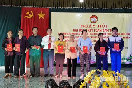 Ninh Bình: Ủy ban MTTQ Việt Nam phường Duy Hà tổ chức điểm Ngày hội Đại đoàn kết toàn dân tộc tại tổ dân phố Trịnh