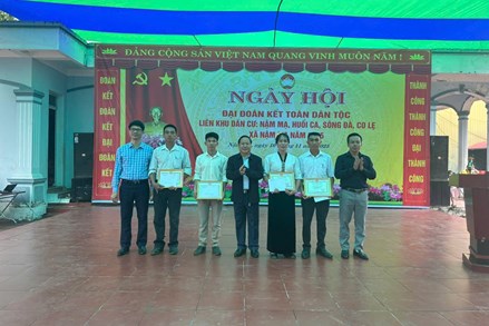 Lai Châu: Ngày hội Đại đoàn kết toàn dân tộc liên khu dân cư Nậm Mạ, Huổi Ca, Sông Đà, Co Lẹ và bản Dền Thàng