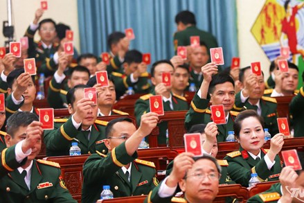 Thái Nguyên: Lực lượng vũ trang đóng góp ý kiến vào dự thảo các Văn kiện Đại hội XIV của Đảng