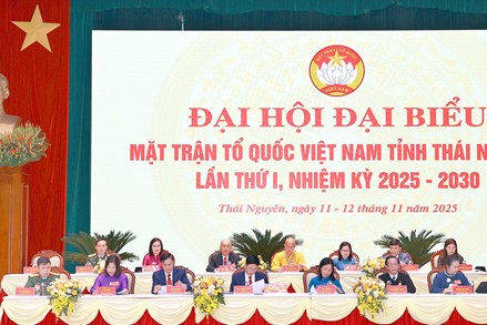 Ngày làm việc thứ nhất Đại hội đại biểu MTTQ tỉnh Thái Nguyên lần thứ I