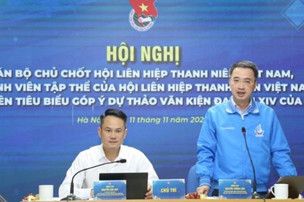 Hội Liên hiệp Thanh niên Việt Nam góp ý vào dự thảo văn kiện Đại hội XIV của Đảng