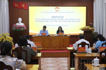 Điện Biên: 300 đại biểu chính thức dự Đại hội đại biểu MTTQ Việt Nam tỉnh lần thứ XIV, nhiệm kỳ 2025 - 2030