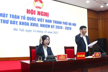 Hà Nội: Ủy ban MTTQ Việt Nam thành phố tổ chức Hội nghị lần thứ bảy, khóa XVIII