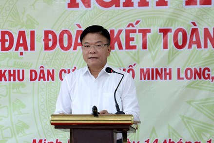 Phó Thủ tướng Chính phủ Lê Thành Long dự Ngày hội Đại đoàn kết toàn dân tộc tại An Giang