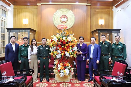 Bộ đội Biên phòng chúc mừng Ủy ban Trung ương MTTQ Việt Nam nhân 95 năm Ngày truyền thống