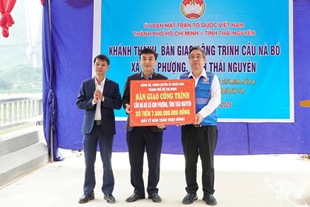 Thái Nguyên: Khánh thành, bàn giao công trình cầu Nà Bó, xã Kim Phượng