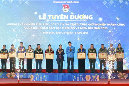 Trung ương Đoàn tuyên dương 36 gương thanh niên tiêu biểu vùng đồng bào dân tộc thiểu số miền núi năm 2025