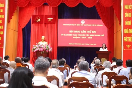 TP Hồ Chí Minh: Ủy ban MTTQ Việt Nam thành phố tổ chức Hội nghị lần thứ 2, nhiệm kỳ 2024 - 2029