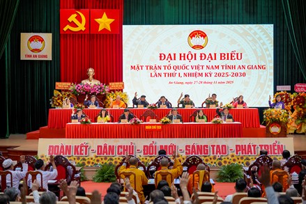 An Giang: Phiên làm việc thứ nhất Đại hội đại biểu MTTQ Việt Nam tỉnh lần thứ I, nhiệm kỳ 2025 - 2030 