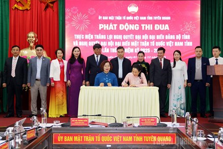 Tuyên Quang: Ủy ban MTTQ Việt Nam tỉnh phát động thi đua thực hiện thắng lợi Nghị quyết Đại hội
