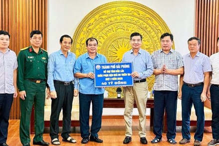 Hải Phòng hướng về đồng bào bị ảnh hưởng lũ lụt