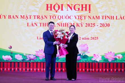 Lào Cai: Hội nghị Ủy ban MTTQ Việt Nam tỉnh lần thứ 2, khóa I, nhiệm kỳ 2025 - 2030