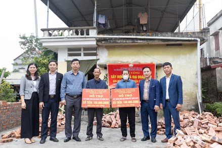 Hải Phòng: Ủy ban MTTQ Việt Nam thành phố khởi công xây dựng Nhà Đại đoàn kết cho hộ nghèo xã Cẩm Giang 