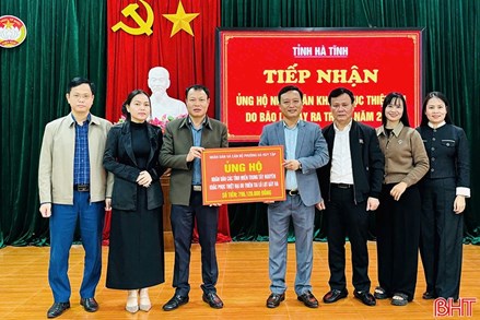Hà Tĩnh: Tiếp nhận hơn 3,1 tỷ đồng hỗ trợ các tỉnh miền Trung - Tây Nguyên khắc phục hậu quả bão lũ 
