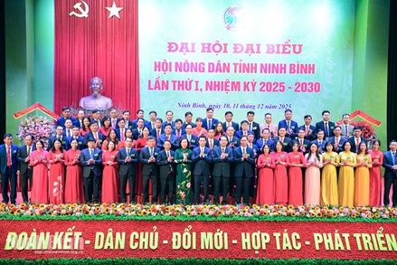 Ninh Bình: Đại hội đại biểu Hội Nông dân tỉnh lần thứ I, nhiệm kỳ 2025-2030 