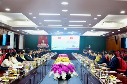 Sơn La: Ủy ban MTTQ Việt Nam tỉnh hội đàm với Mặt trận Lào xây dựng đất nước tỉnh Hủa Phăn và Luông Pha Bang