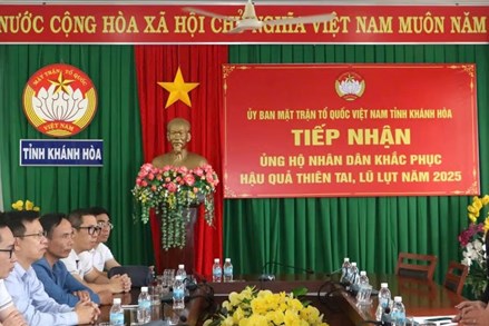 Khánh Hòa: Ủy ban MTTQ Việt Nam tỉnh tiếp nhận 1,1 tỷ đồng ủng hộ khắc phục hậu quả do mưa lũ