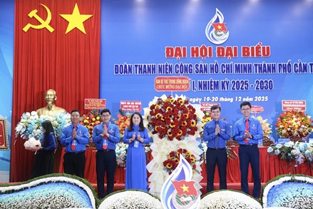 TP Cần Thơ: Đại hội đại biểu Đoàn TNCS Hồ Chí Minh thành phố lần thứ I, nhiệm kỳ 2025 - 2030