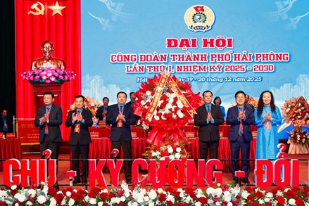 TP Hải Phòng: Đại hội Công đoàn thành phố lần thứ I, nhiệm kỳ 2025–2030
