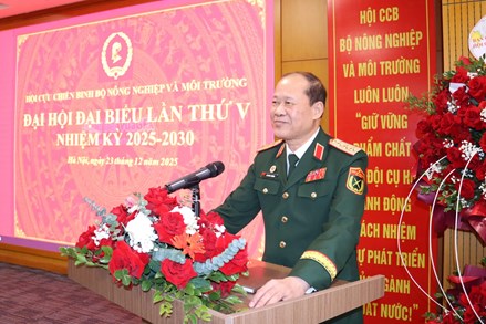Đại hội đại biểu Hội Cựu chiến binh Bộ Nông nghiệp và Môi trường lần thứ V, nhiệm kỳ 2025 - 2030