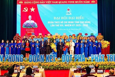Cao Bằng: Đại hội đại biểu Đoàn TNCS Hồ Chí Minh tỉnh lần thứ XVI, nhiệm kỳ 2025 - 2030