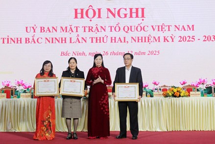 Bắc Ninh: Ủy ban MTTQ Việt Nam tỉnh tổ chức Hội nghị lần thứ 2 khóa I, nhiệm kỳ 2025 - 2030