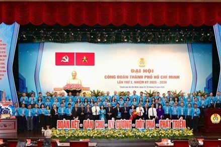 TP Hồ Chí Minh: Đại hội Công đoàn Thành phố lần thứ I, nhiệm kỳ 2025 - 2030