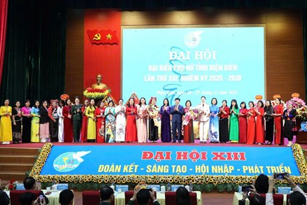 Điện Biên: Đại hội đại biểu Phụ nữ tỉnh lần thứ XIII, nhiệm kỳ 2025 - 2030