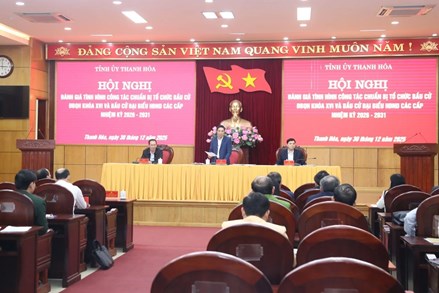 Thanh Hóa: Hội nghị đánh giá công tác chuẩn bị tổ chức bầu cử ĐBQH khóa XVI và đại biểu HĐND các cấp nhiệm kỳ 2026-2031