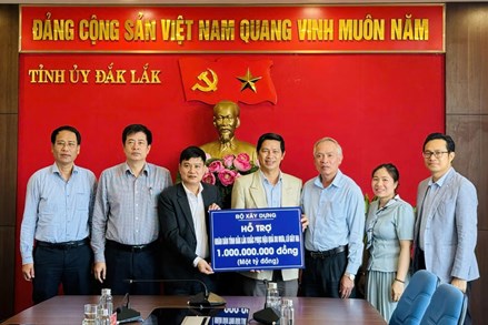 Bộ Xây dựng hỗ trợ 1 tỷ đồng hỗ trợ tỉnh Đắk Lắk khắc phục hậu quả thiên tai