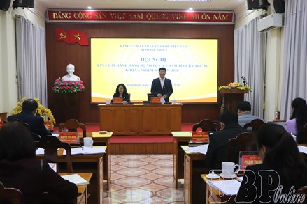 Điện Biên: Hội nghị lần thứ 6 Ban Chấp hành Đảng bộ MTTQ Việt Nam tỉnh khóa I