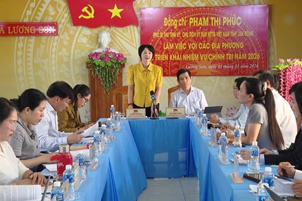 Lâm Đồng: Chủ tịch Ủy ban MTTQ Việt Nam tỉnh triển khai nhiệm vụ chính trị năm 2026 tại các địa phương