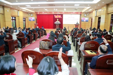 Thanh Hóa: Hội nghị lấy ý kiến cử tri giới thiệu người ứng cử đại biểu Quốc hội khóa XVI, HĐND khóa XIX nhiệm kỳ 2026-2031