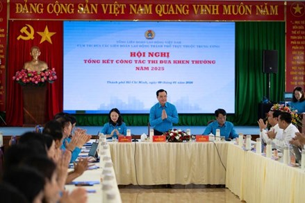 Hội nghị tổng kết thi đua khen thưởng năm 2025 của Cụm thi đua các LĐLĐ thành phố trực thuộc Trung ương