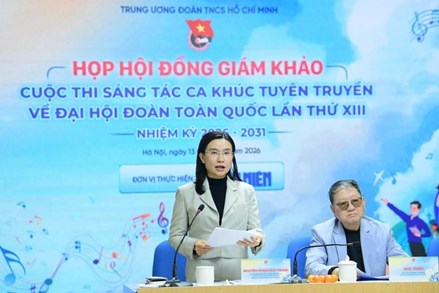 Họp Hội đồng giám khảo Cuộc thi sáng tác ca khúc Đại hội đại biểu toàn quốc Đoàn TNCS Hồ Chí Minh lần thứ XIII, nhiệm kỳ 2026 - 2031