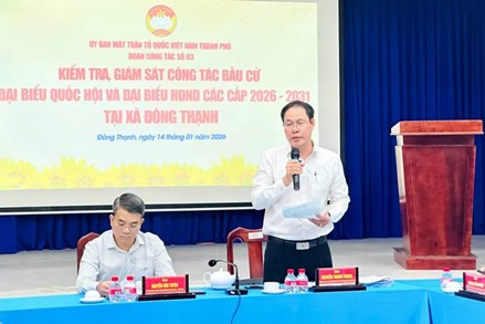 TP Hồ Chí Minh: Ủy ban MTTQ Việt Nam thành phố làm việc với Ban Chỉ đạo bầu cử và Ủy ban bầu cử xã Đông Thạnh 