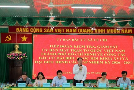 TP Hồ Chí Minh: Ủy ban MTTQ Việt Nam thành phố làm việc với Ban Chỉ đạo bầu cử và Ủy ban bầu cử xã Củ Chi