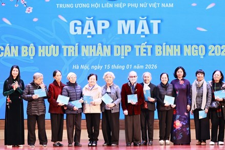 Trung ương Hội LHPN Việt Nam gặp mặt cán bộ hưu trí phía Bắc nhân dịp Tết Bính Ngọ 2026