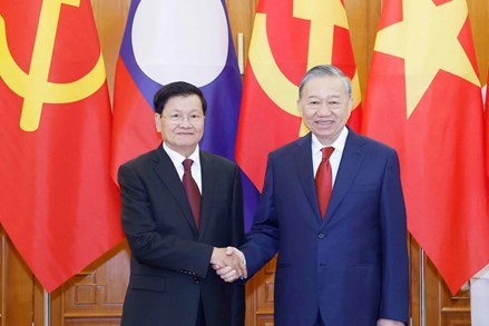 Tổng Bí thư Tô Lâm hội đàm với Tổng Bí thư, Chủ tịch nước Lào Thongloun Sisoulith