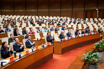 Chủ tịch Quốc hội Trần Thanh Mẫn chủ trì hội nghị thông báo nhanh kết quả Đại hội XIV của Đảng