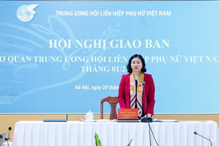 Trung ương Hội LHPN Việt Nam tổ chức Hội nghị giao ban tháng 1