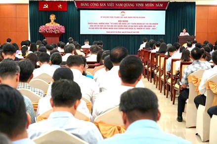 TP Hồ Chí Minh lấy ý kiến nơi cư trú đối với người ứng cử đại biểu Quốc hội khóa XVI và đại biểu HĐND các cấp