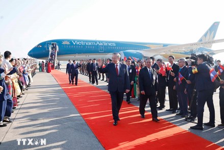 Tổng Bí thư Tô Lâm đến thủ đô Vientiane, bắt đầu thăm cấp Nhà nước tới Lào