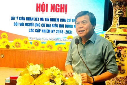 TP Hồ Chí Minh: Ủy ban MTTQ Việt Nam phường Phú Nhuận tổ chức hội nghị lấy ý kiến cử tri nơi cư trú đối với người ứng cử đại biểu HĐND