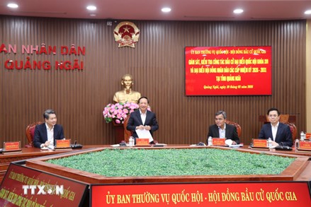 Giám sát, kiểm tra thực tiễn công tác chuẩn bị bầu cử tại tỉnh Quảng Ngãi