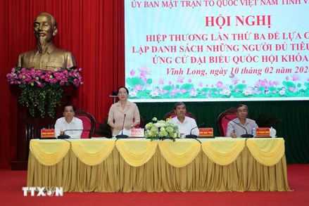 Vĩnh Long: Ủy ban MTTQ Việt Nam tỉnh lập danh sách chính thức người ứng cử Đại biểu Quốc hội