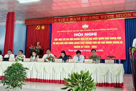 Thành phố Hồ Chí Minh: Ứng cử viên đại biểu Quốc hội tiếp xúc cử tri tại đơn vị bầu cử số 1